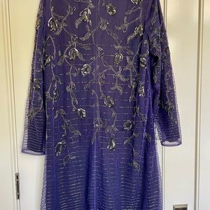 ESCADA Stunning Dahnati Beaded Evening Formal Dress. Color is Ink